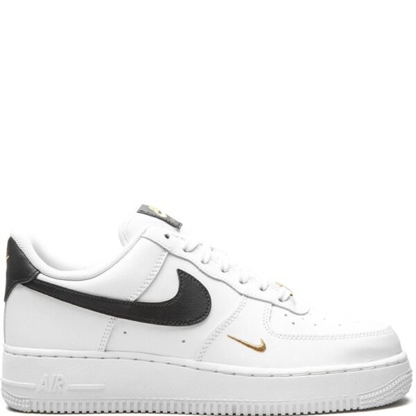 Air Force 1 Low '07 Essential White Black Gold Mini Swoosh