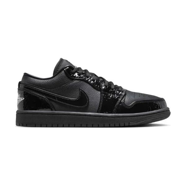 Air Jordan 1 Low Black Croc