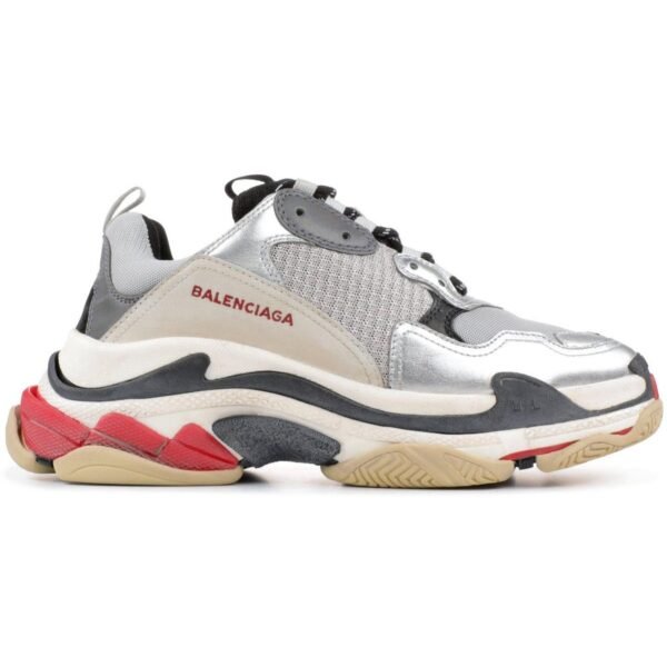 Balenciaga Triple S Silver Red