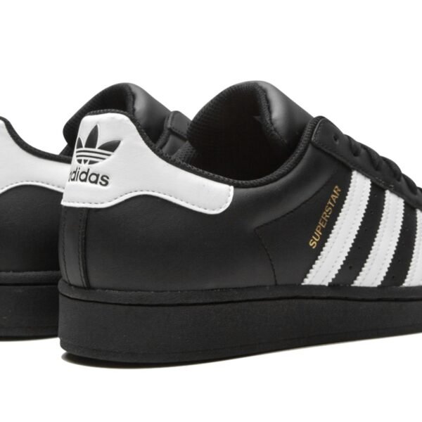 Adidas Superstar Core Black White Gold Metallic