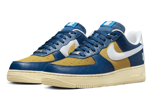 Air Force 1 Low SP Undefeated 5 On It Blue Yellow Croc