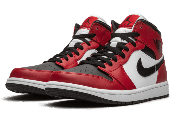 Air Jordan 1 Mid Chicago Black Toe