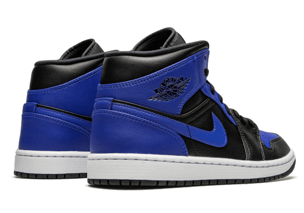 Air Jordan 1 Mid Hyper Royal Tumbled Leather