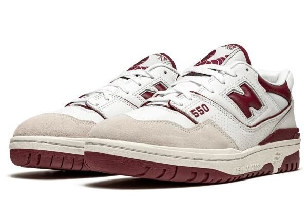 New Balance 550 White Burgundy