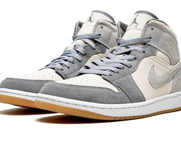 Air Jordan 1 Mid Coconut Milk Particle Grey