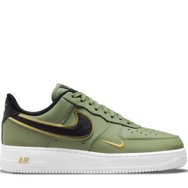 Air Force 1 Low 07 LV8 Double Swoosh Olive Gold Black