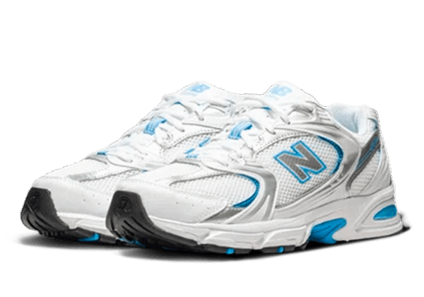 New Balance 530 White Silver Metallic Sky Blue