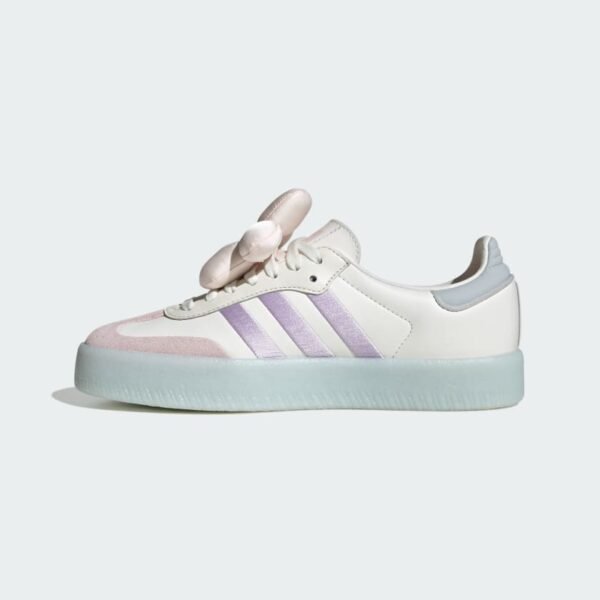 Adidas Samba OG White Silver Flat — Baskets unisexes.