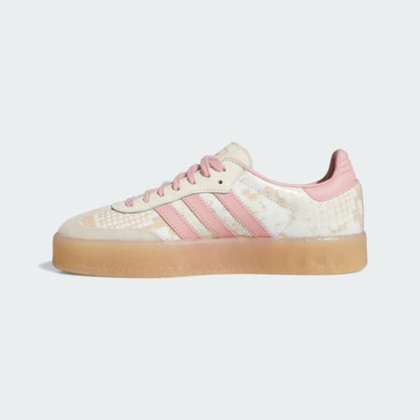 Adidas Sambae Snakeskin — Cream White / Wonder Mauve (Femme)